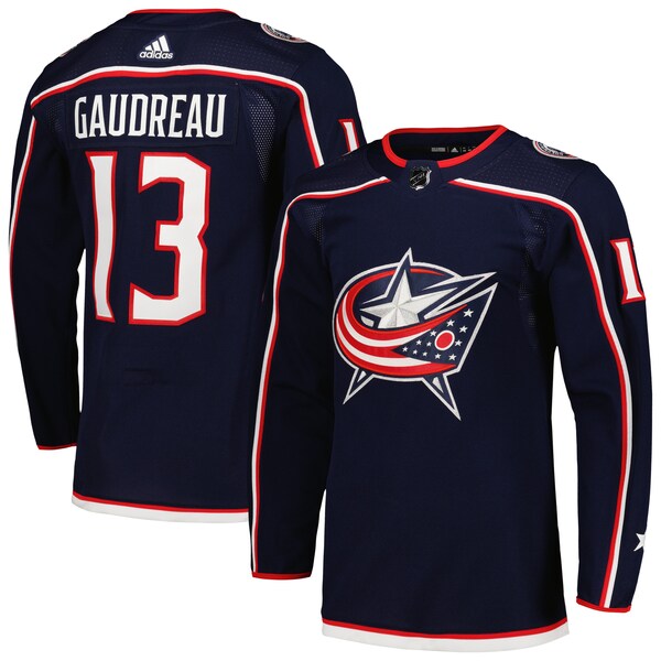 Johnny Gaudreau Columbus Blue Jackets adidas Home Primegreen Authentic Player Jersey - Navy