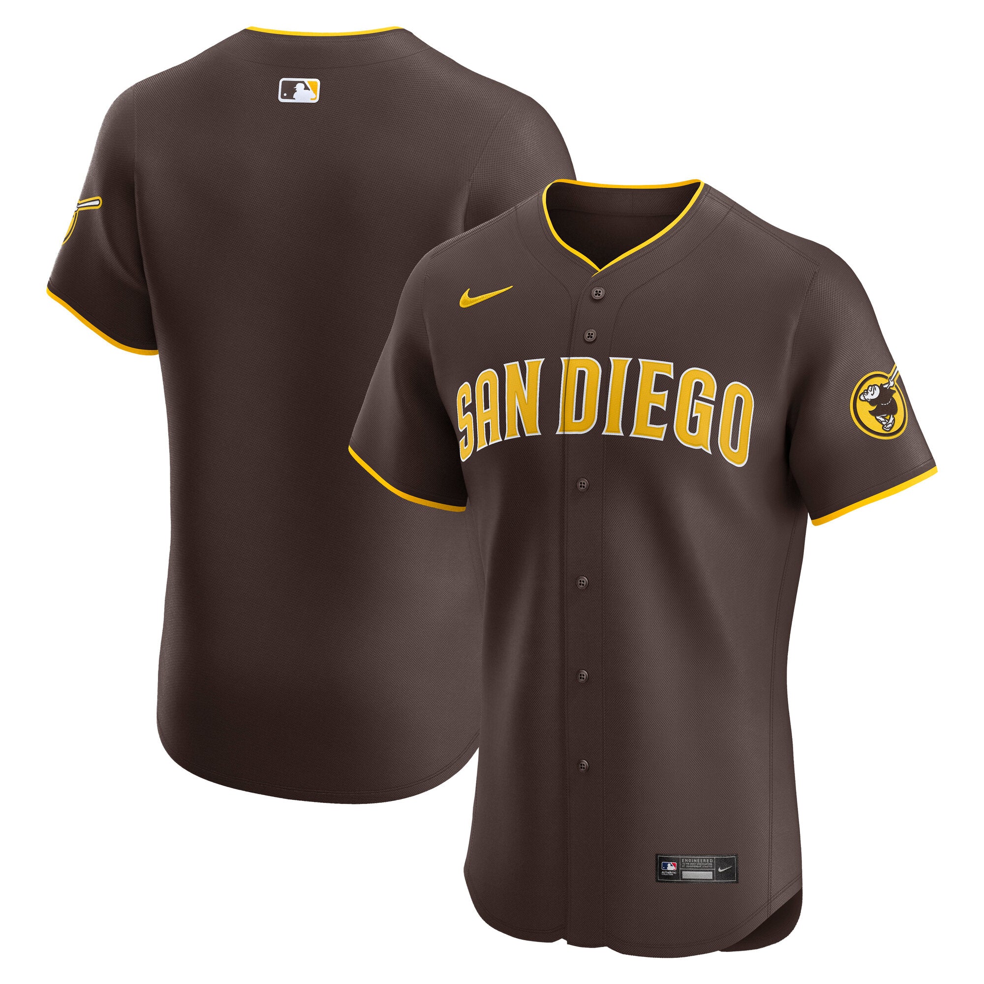 San Diego Padres Nike Alternate 2  Elite Jersey - Camo/Brown/White