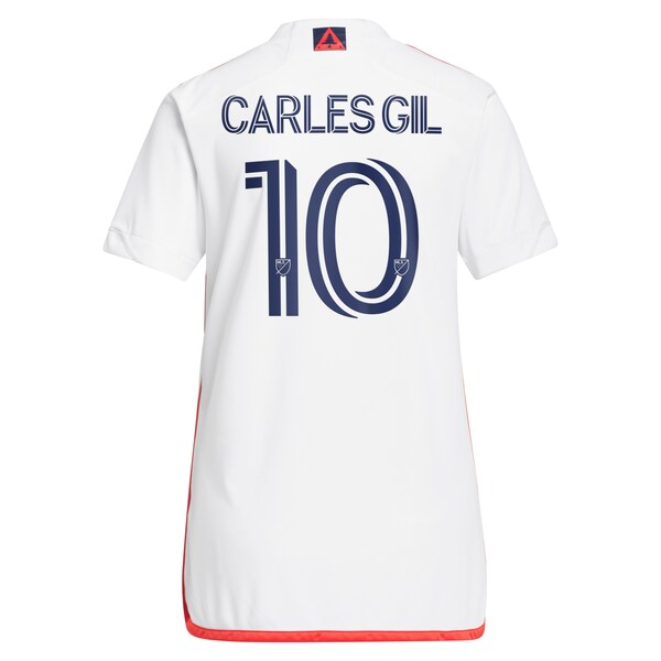 Carles Gil New England Revolution adidas Women's 2024 Defiance Replica Jersey - White