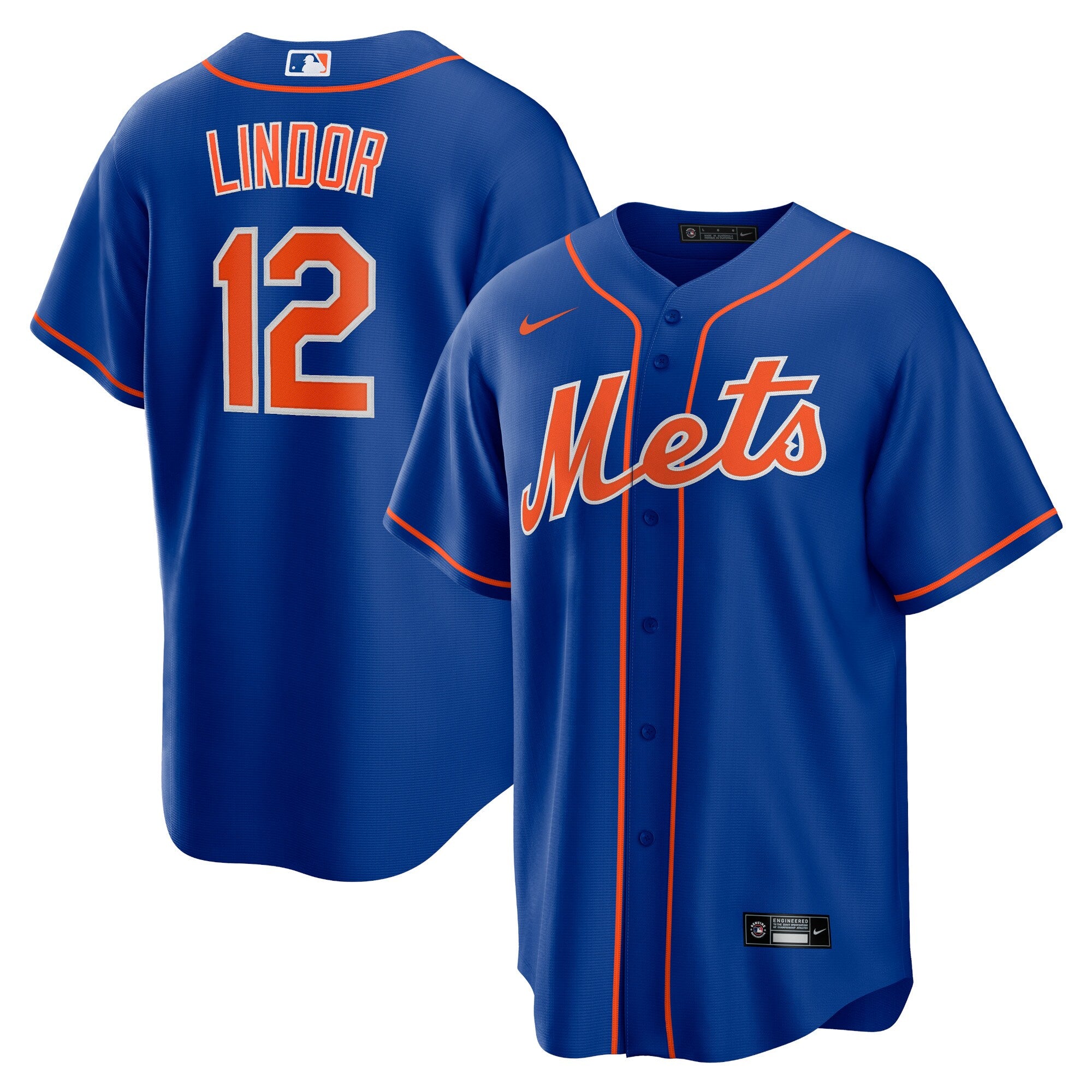 Francisco Lindor New York Mets Nike Home Replica Player Jersey - White/Royal