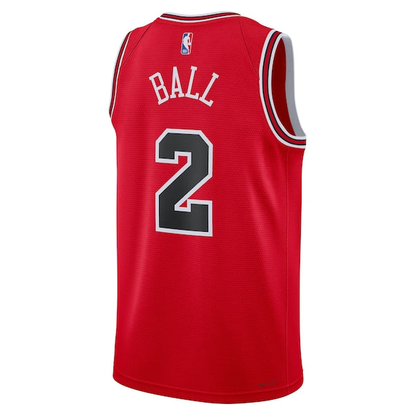 Lonzo Ball Chicago Bulls Nike Unisex Swingman Jersey - Icon Edition - Red