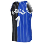 Tracy McGrady Orlando Magic Hardwood Classics 2003/04 Split Swingman Jersey - Blue/Black