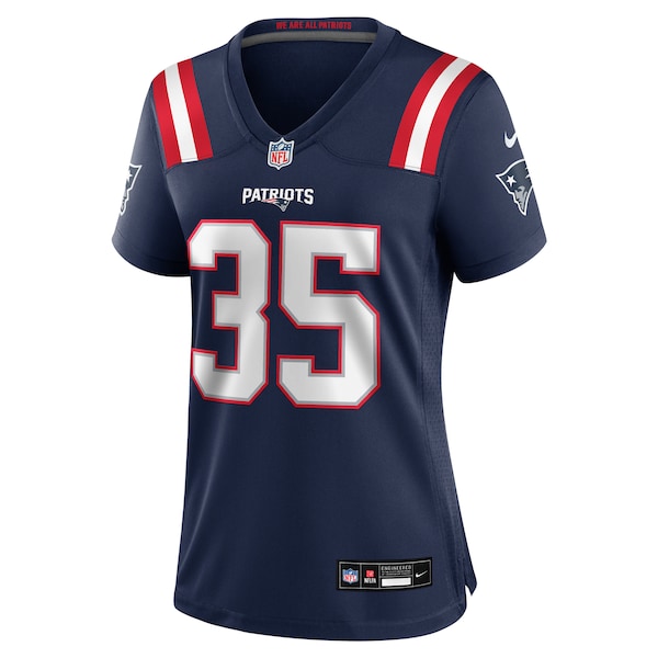 Miles Battle New England Patriots Nike Women's  Game Jersey -  Navy