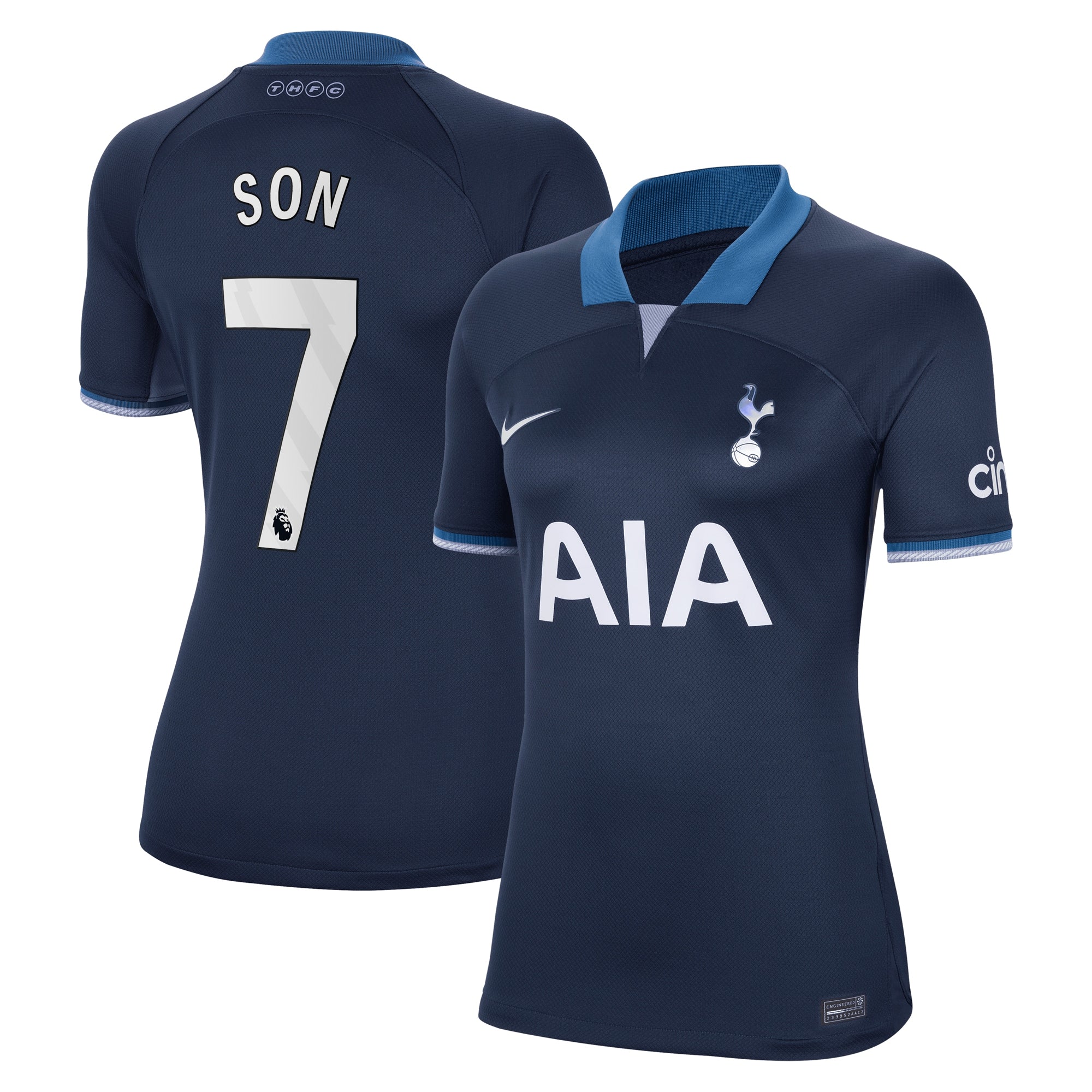 Son Heung-min Tottenham Hotspur Nike Women's Home 2023/24 Replica Player Jersey - White/Navy/Tan