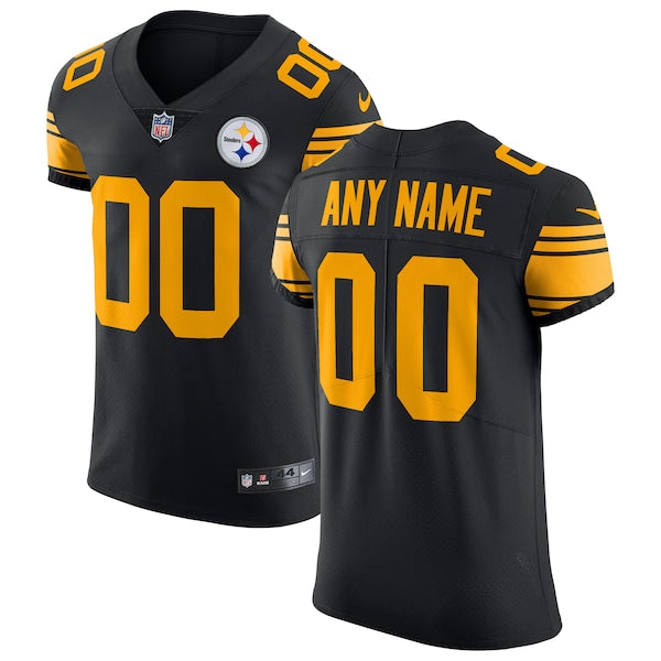Youth Pittsburgh Steelers Nike Vapor Untouchable Elite Custom Color Rush Jersey - Black