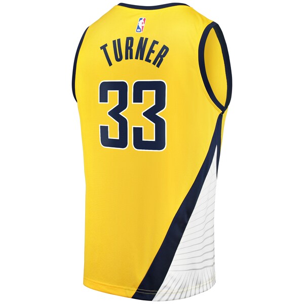 Myles Turner Indiana Pacers  Fast Break Replica Jersey - Statement Edition - Gold