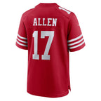 Brandon Allen San Francisco 49ers Nike  Game Jersey -  Scarlet