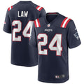 Ty Law New England Patriots Nike Game Retired Player Jersey - Navy/Red