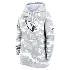 Arizona Cardinals Nike Women's 2024 Salute To Service Club Fleece Pullover Hoodie - Arctic Camo