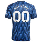 Arsenal adidas Youth 2025/26 Away Replica Custom Jersey - Blue/Red