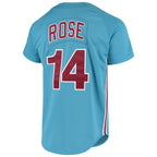 Pete Rose Philadelphia Phillies Cooperstown Collection Authentic Jersey - Light Blue
