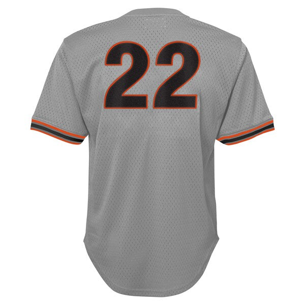 Will Clark San Francisco Giants Youth Cooperstown Collection Mesh Batting Practice Jersey - Gray