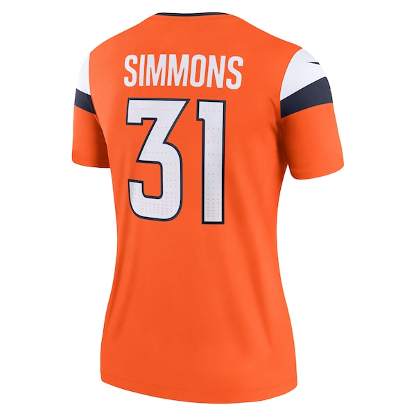 Justin Simmons Denver Broncos Nike Women's  Legend Jersey - Orange