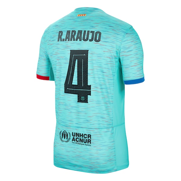 Ronald Araujo Barcelona Nike 2023/24 Third Replica Jersey - Aqua/Royal/White