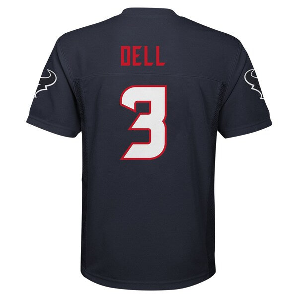 Tank Dell Houston Texans Youth Replica Player Jersey - Navy