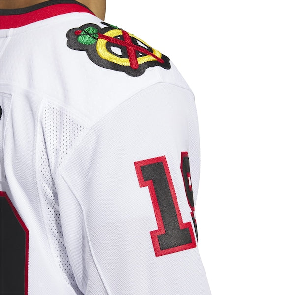 Jonathan Toews Chicago Blackhawks adidas Away Primegreen Authentic Pro Player Jersey - White/Red