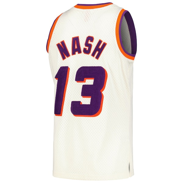 Steve Nash Phoenix Suns Chainstitch Swingman Jersey - Cream