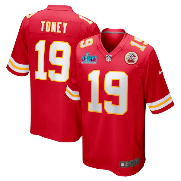 Kadarius Toney Kansas City Chiefs Nike Super Bowl LVII (2022 Season) Patch Game Jersey - Red