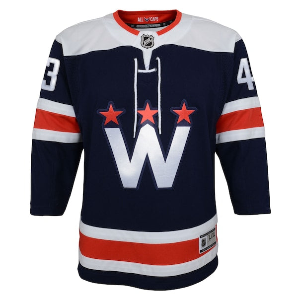 Tom Wilson Washington Capitals Youth 2020/21 Alternate Premier Player Jersey - Navy/Red
