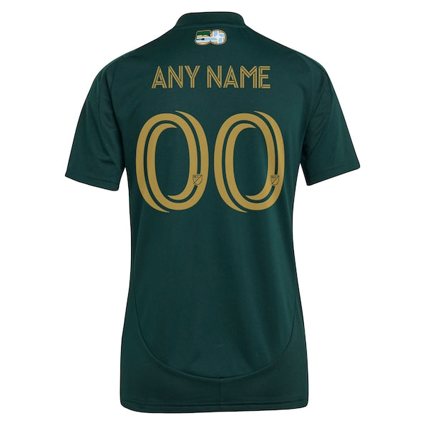 Portland Timbers adidas Women's 2025 Forever Green & Gold Replica Custom Jersey - Green
