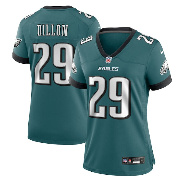 AJ Dillon Philadelphia Eagles Nike Women's Team Game Jersey - Midnight Green