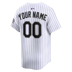 Colorado Rockies Nike Home Limited Custom Jersey - White/Purple