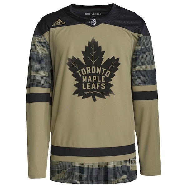Toronto Maple Leafs adidas Logo Military Appreciation Team Authentic Custom Practice Jersey - Camo