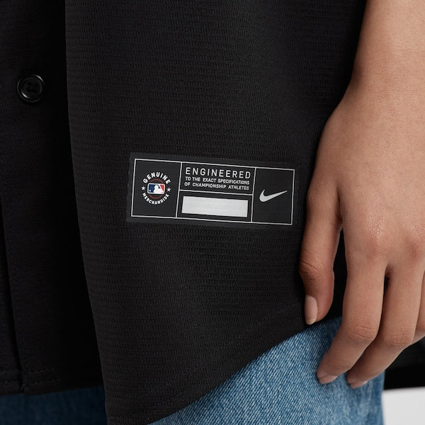 Francisco Lindor New York Mets Nike Lights Out Replica Player Jersey - Black