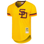Tony Gwynn San Diego Padres 1982 Authentic Cooperstown Collection Mesh Batting Practice Jersey - Gold