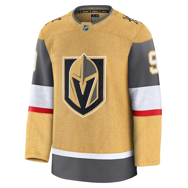 Jack Eichel Vegas Golden Knights  Home Premium Jersey - Gold/Gray