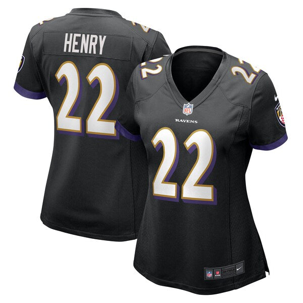 Derrick Henry Baltimore Ravens Nike Women's Alternate Game Jersey - Black