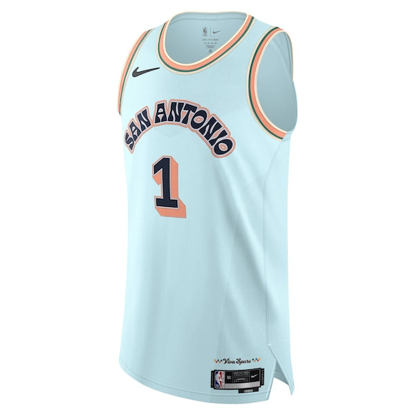 Victor Wembanyama San Antonio Spurs Nike 2024/25 Authentic Player Jersey - City Edition - Light Blue