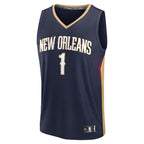 Zion Williamson New Orleans Pelicans  Fast Break Replica Player Jersey - Icon Edition - Navy