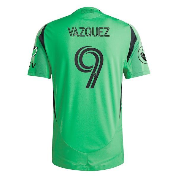 Brandon Vazquez Austin FC adidas 2025 The Heartbeat Kit Authentic Player Jersey - Green