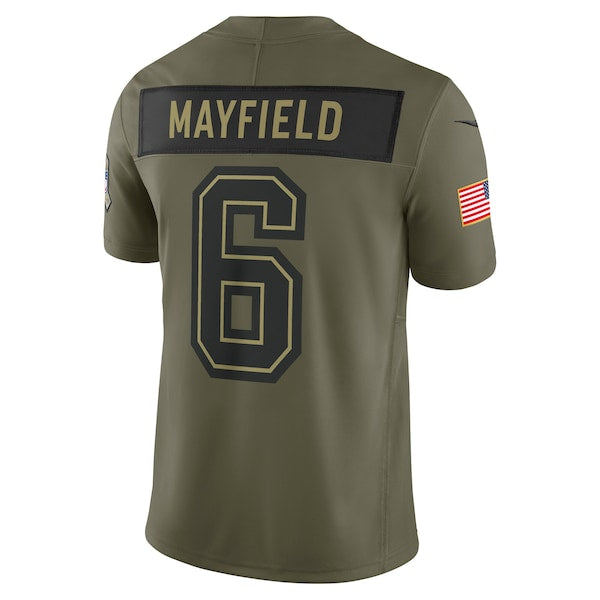 Baker Mayfield Tampa Bay Buccaneers Nike 2025 Salute to Service Limited Jersey - Olive