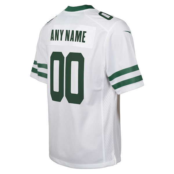 New York Jets Nike Youth Legacy Custom Game Jersey - White