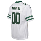 New York Jets Nike Youth Legacy Custom Game Jersey - White