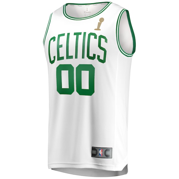 Boston Celtics  2024 NBA Finals Champions Custom Fast Break Jersey - White - Association Edition