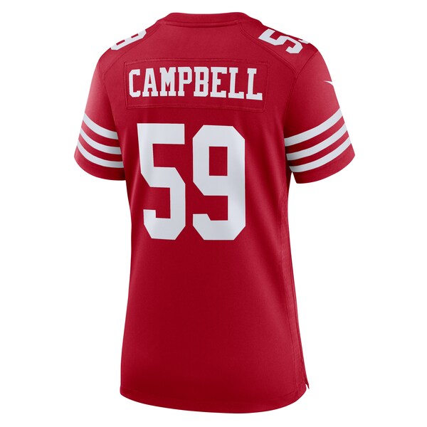 De'Vondre Campbell San Francisco 49ers Nike Women's Team Game Jersey -  Scarlet