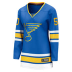 Jordan Binnington St. Louis Blues  Women's Home Breakaway Player Jersey - Blue