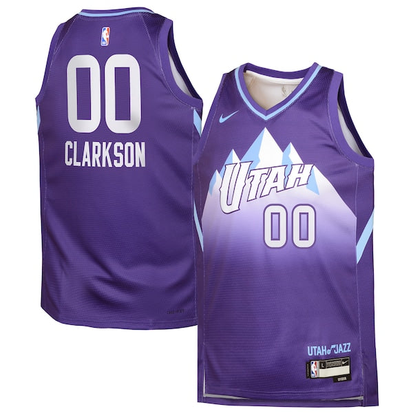 Jordan Clarkson Utah Jazz Nike Youth 2024/25 Swingman Player Jersey - City Edition - Purple