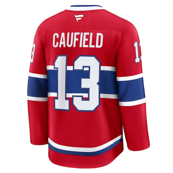 Cole Caufield Montreal Canadiens  Home Premium Jersey - Red