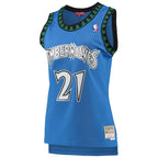 Kevin Garnett Minnesota Timberwolves Women's  Hardwood Classics Swingman Jersey - Blue