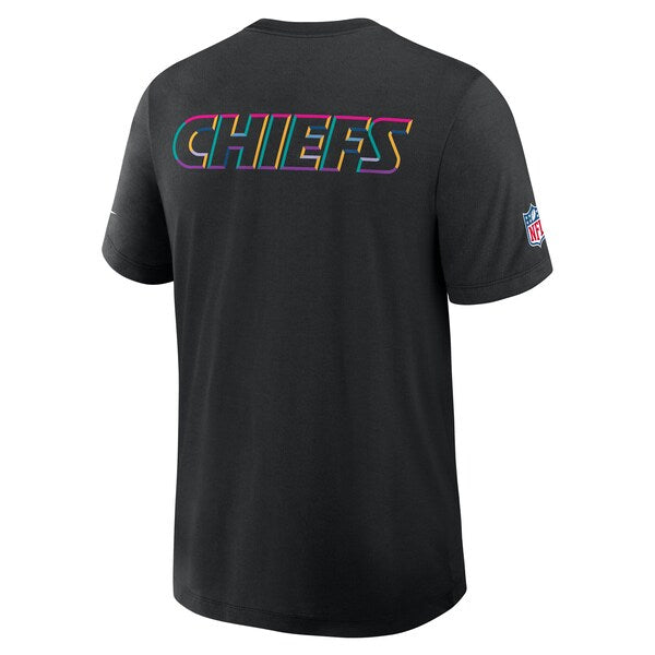 Kansas City Chiefs Nike Tall 2025 NFL Crucial Catch Tri-Blend Dri-FIT T-Shirt - Black