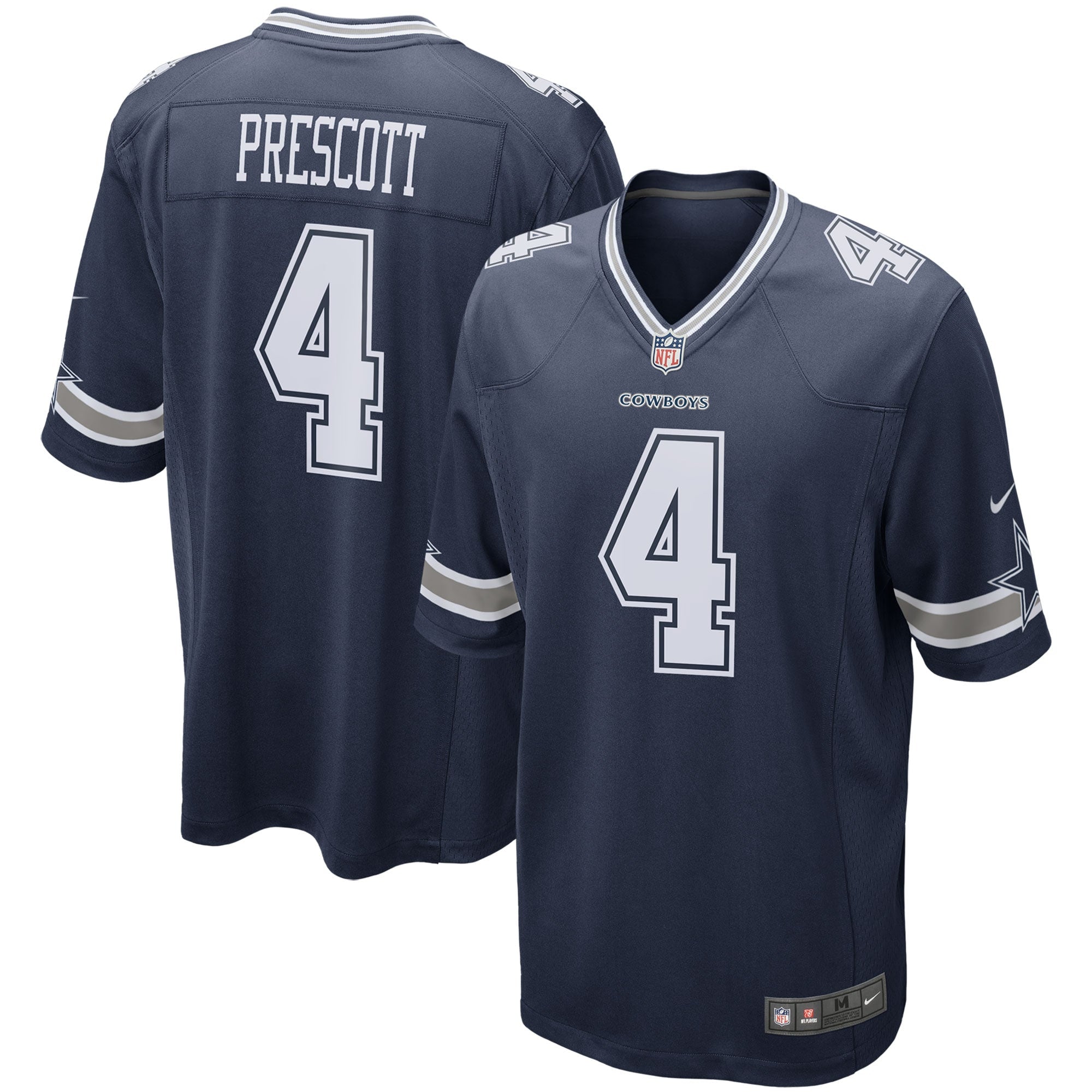 Dak Prescott Dallas Cowboys Nike Game Team Jersey - White/Navy