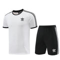 Adidas Short Sleeve Training Jersey Set - AD07- White/Black