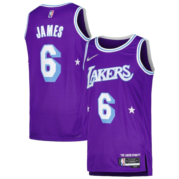 LeBron James Los Angeles Lakers Nike Swingman Player Jersey - City Edition - Purple