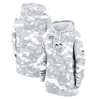 Minnesota Vikings Nike Women's 2024 Salute To Service Club Fleece Pullover Hoodie - Arctic Camo