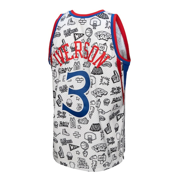 Allen Iverson Philadelphia 76ers 1996/97 Swingman Jersey - White