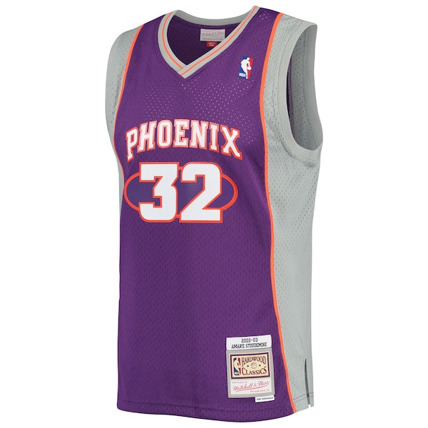 Amar'e Stoudemire Phoenix Suns 2001/02 Hardwood Classics Swingman Jersey - Purple/White